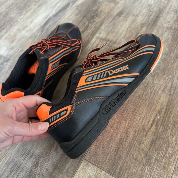 Dexter Keith Black/Orange/Grey Bowling Shoes - Picture 3 of 7